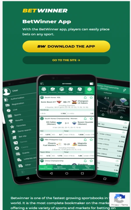 Best Online Betting with Betwinner Android/iPhone Apps